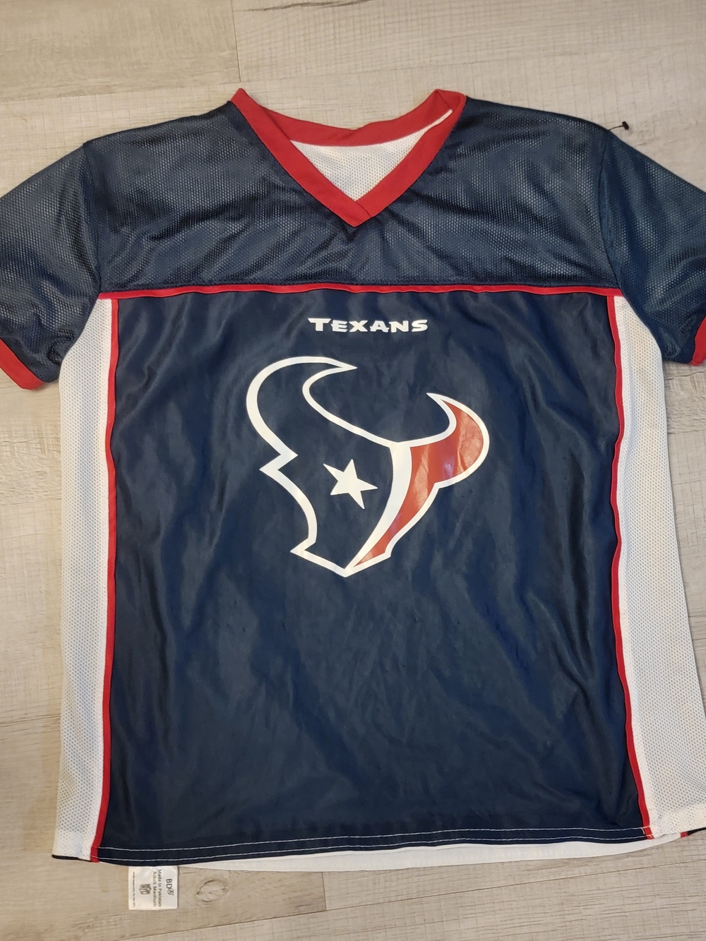 Houston Texans Navy & Red Men's Performance Jersey Polo